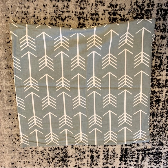20x20 Grey Arrow Print Pillow Cover - Picture 3 of 4